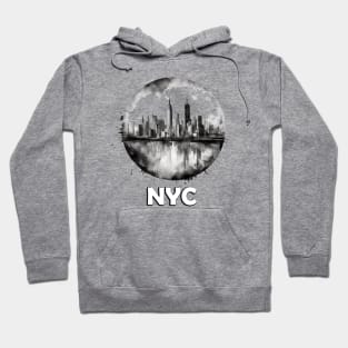 Watercolor New York City Skyline Tee Hoodie